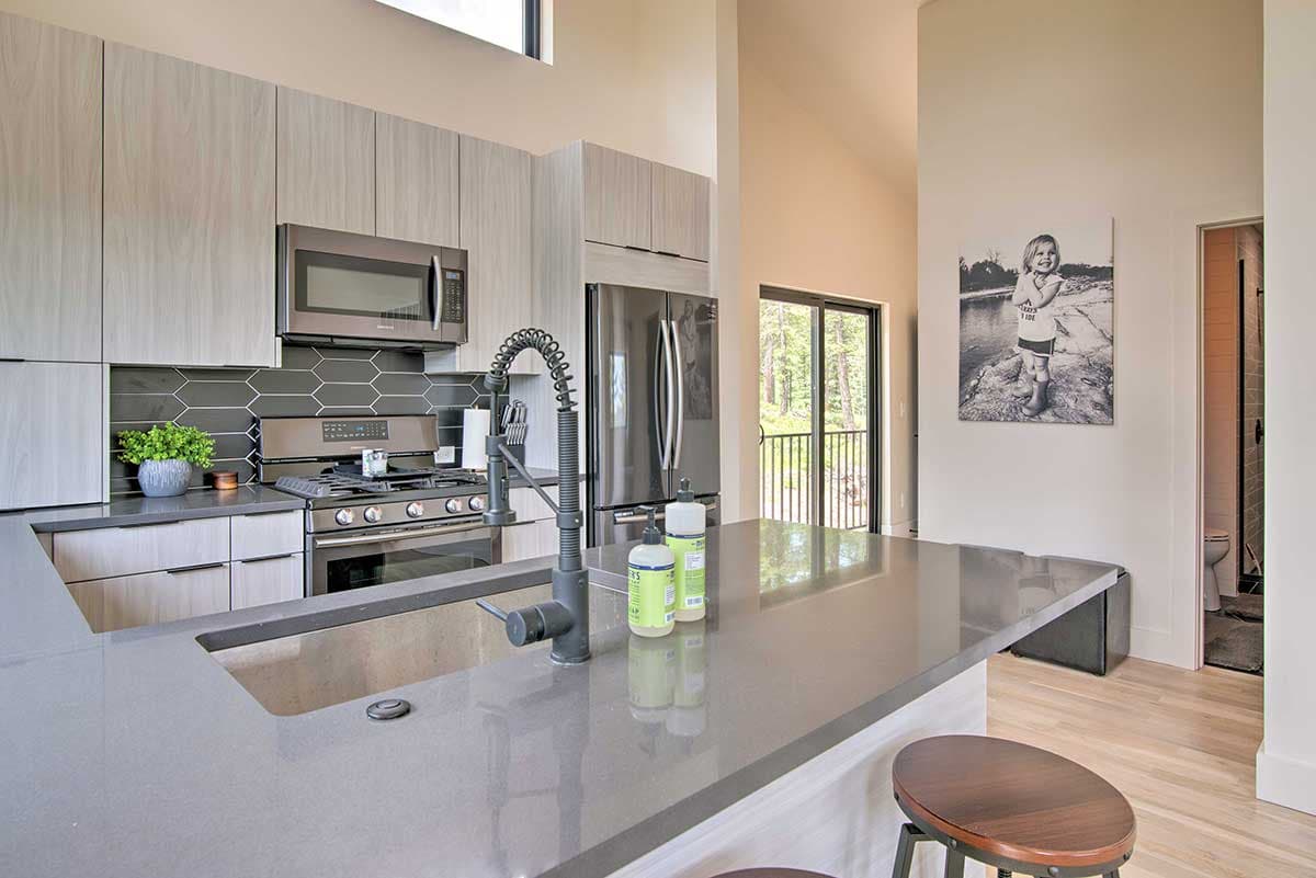 Plan 365012PED: Exclusive Contemporary Garage Apartment for an Up-sloping Lot - Image #11 - Carriage, Mid Century Modern, Modern, Mountain, Vacation