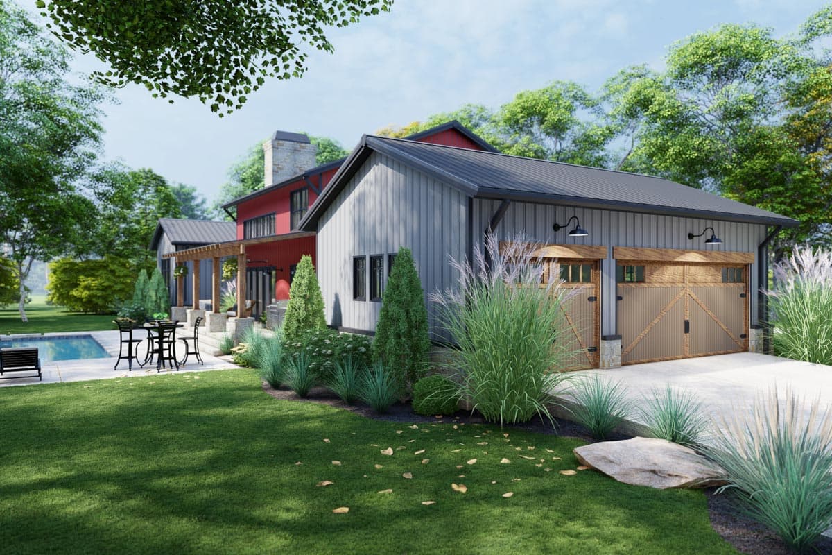 Plan 16923WG: Metal Framed 4-Bed Modern Farmhouse Plan with Home Office - Image #10 - Country, Craftsman, Farmhouse, Modern Farmhouse, New American
