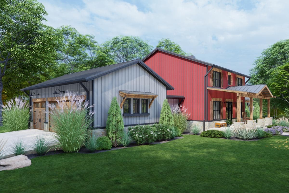 Plan 16923WG: Metal Framed 4-Bed Modern Farmhouse Plan with Home Office - Image #11 - Country, Craftsman, Farmhouse, Modern Farmhouse, New American