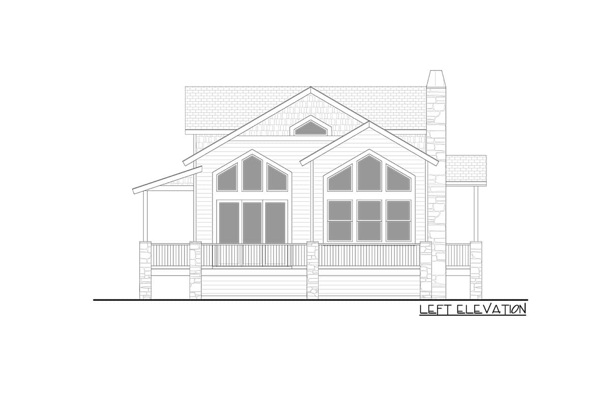 Plan 365013PED: Exclusive Mountain Home Plan with Wraparound Deck and Vaulted Loft - Image #48 - Country, Mountain, Rustic, Vacation