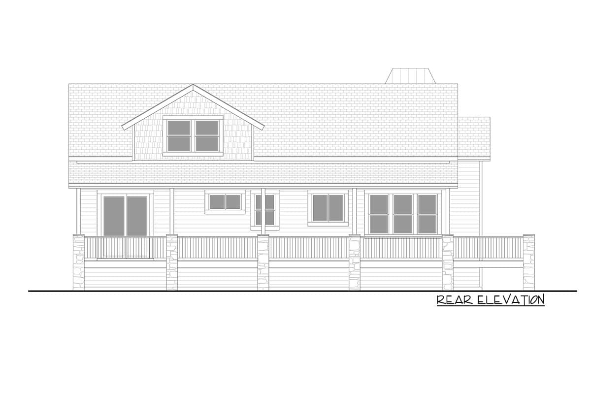 Plan 365013PED: Exclusive Mountain Home Plan with Wraparound Deck and Vaulted Loft - Image #50 - Country, Mountain, Rustic, Vacation