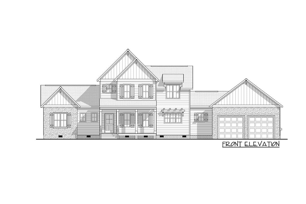 Plan 83615CRW: New American Farmhouse Plan with Main-floor Master Bedroom - Image #10 - Country, Farmhouse, Modern Farmhouse, New American