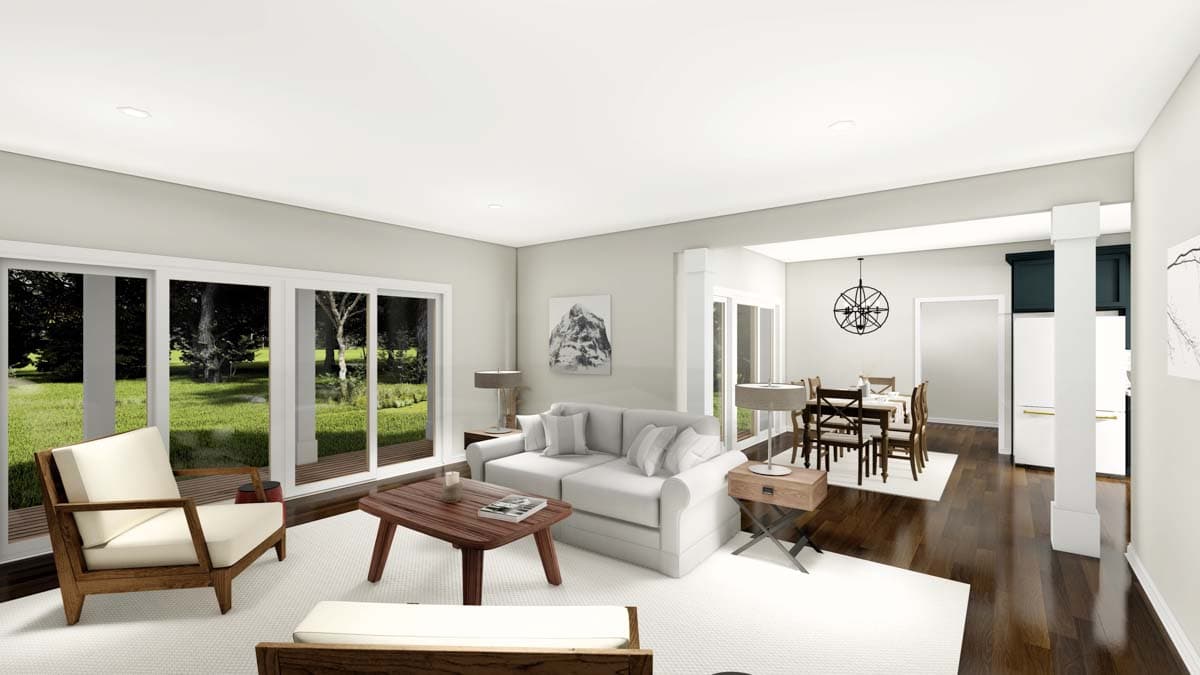 Plan 83615CRW: New American Farmhouse Plan with Main-floor Master Bedroom - Image #9 - Country, Farmhouse, Modern Farmhouse, New American