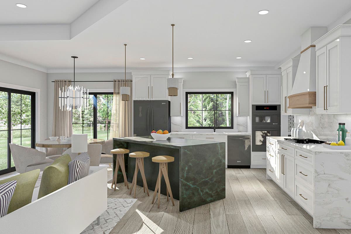 Plan 623024DJ: 4-Bed Modern Farmhouse with a Loft and Party Deck Above the Garage - 2499 Sq Ft - Image #10 - Country, Modern Farmhouse, New American