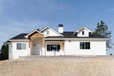 Multi-generational 2-Bed Exclusive New American House Plan with Private Office