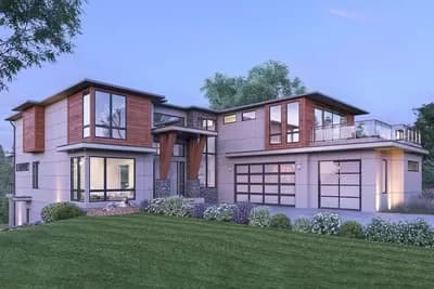 Spacious Contemporary House Plan with Lower-level ADU