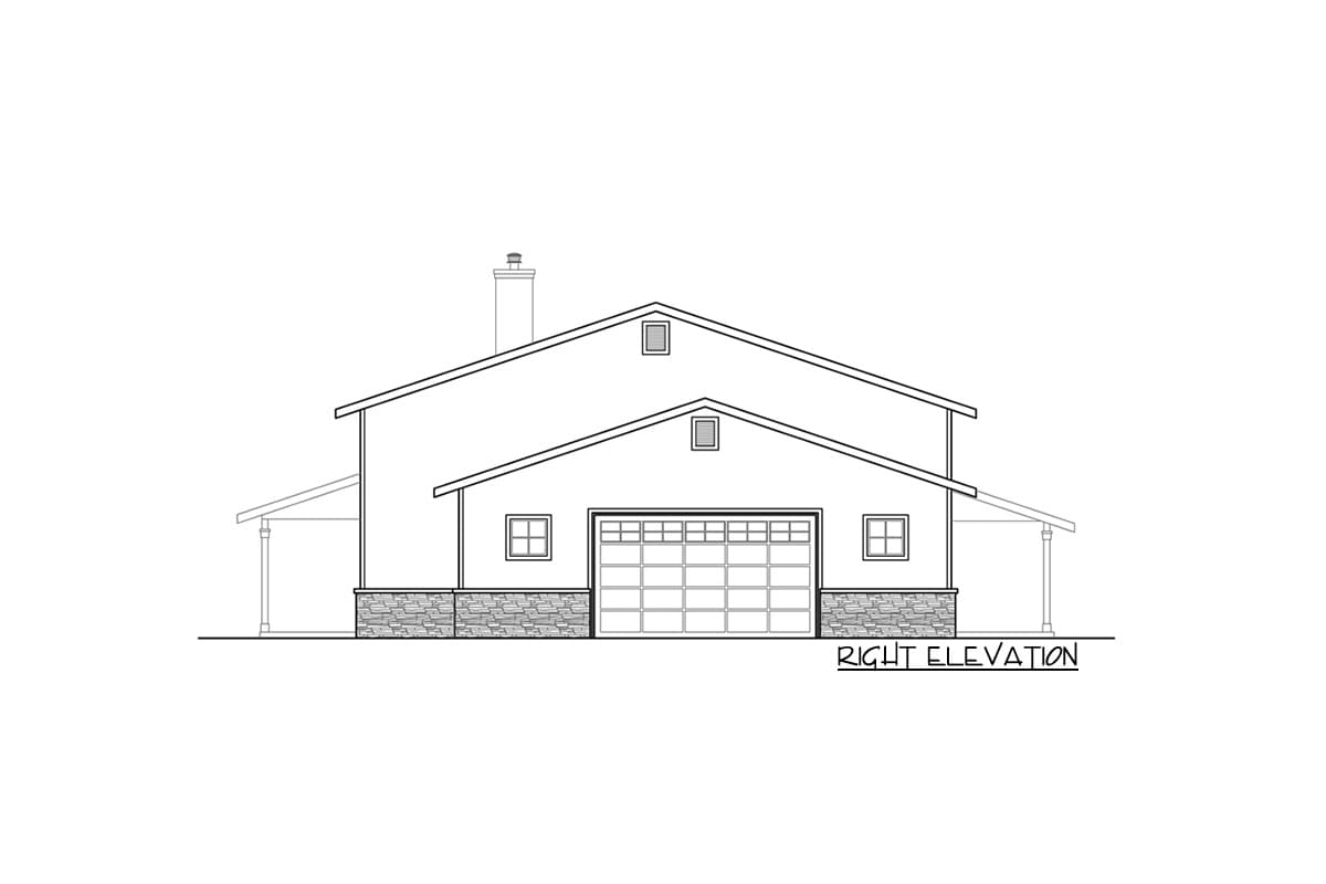 Plan 720082DA: Unique Garage Plan with RV Parking and 2-Story Apartment - Image #4 - Carriage, Traditional