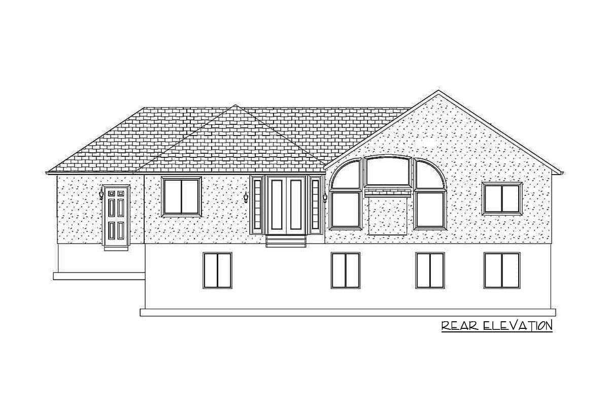 Plan 61387UT: Stone and Stucco-Clad House Plan with Home Office - Image #36 - European, Mediterranean