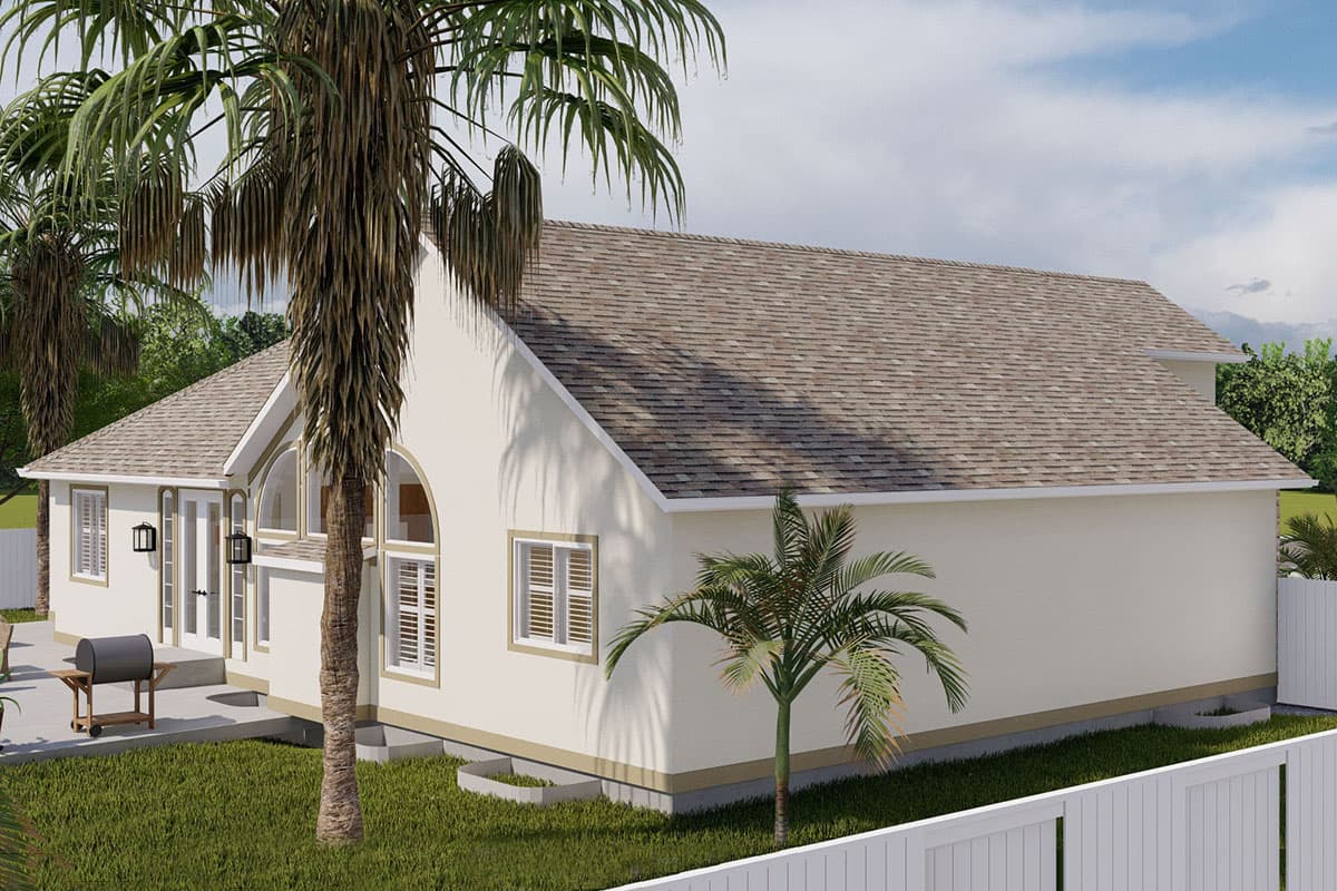 Plan 61387UT: Stone and Stucco-Clad House Plan with Home Office - Image #13 - European, Mediterranean