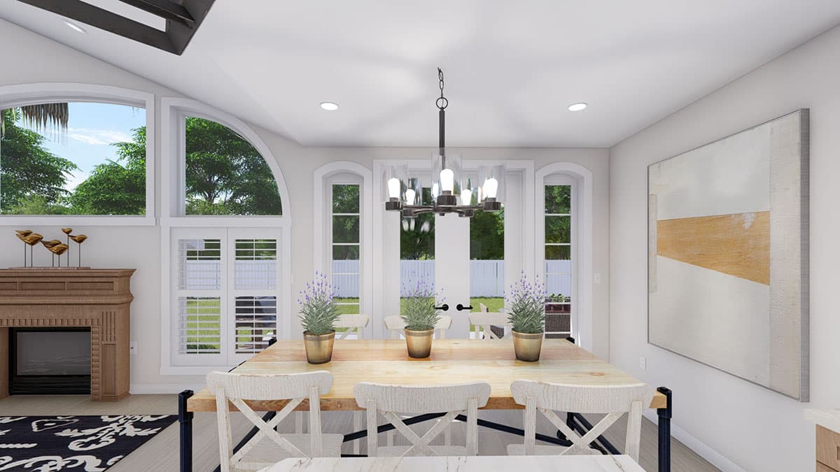 Plan 61387UT: Stone and Stucco-Clad House Plan with Home Office - Image #24 - European, Mediterranean