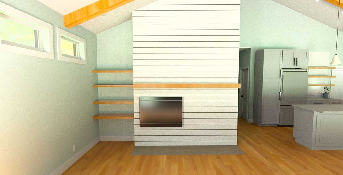 Plan 765031TWN: Narrow Country Cottage Plan with 3 Bedrooms - Image #5 - Bungalow, Cottage, Craftsman, Vacation