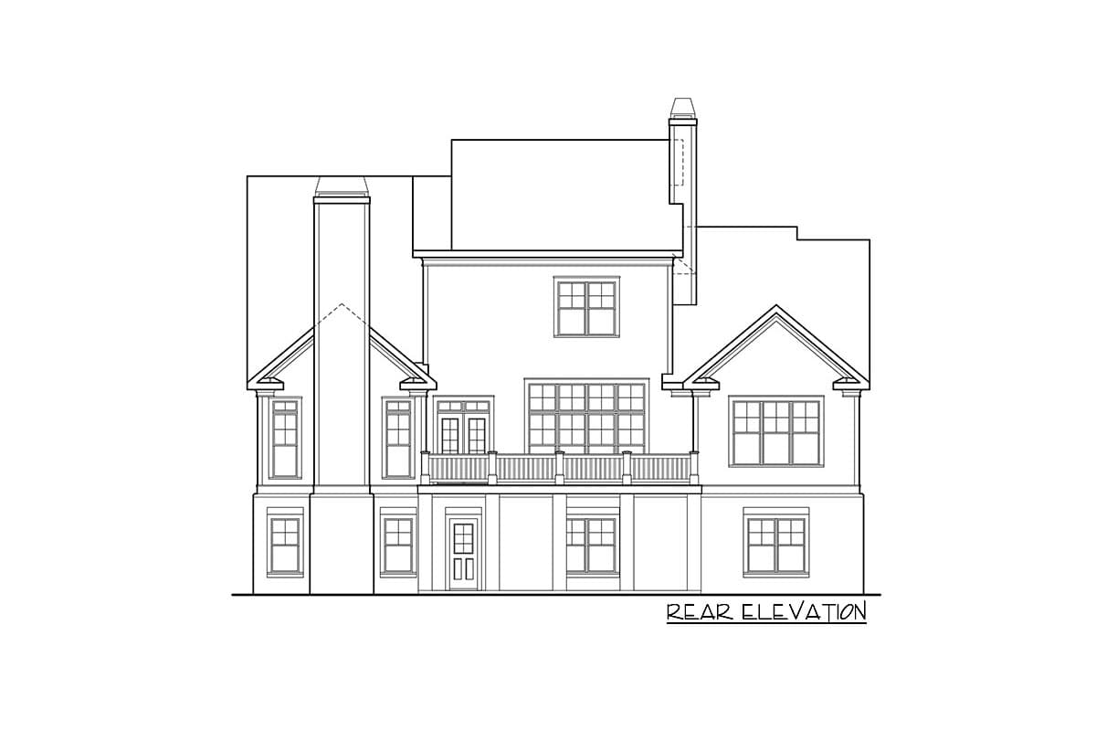 Plan 710398BTZ: 4-Bed House Plan with Dramatic Second Floor Balcony - Image #14 - Southern, Traditional