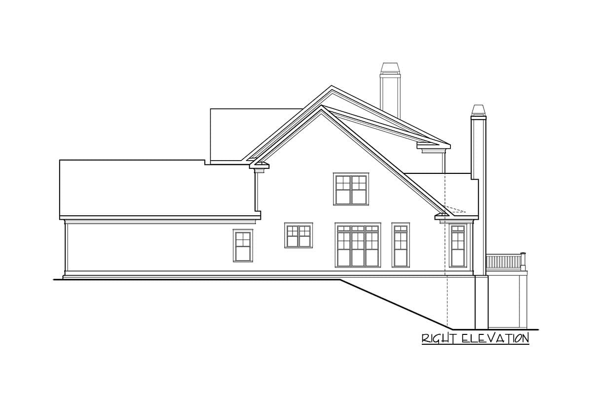 Plan 710398BTZ: 4-Bed House Plan with Dramatic Second Floor Balcony - Image #15 - Southern, Traditional