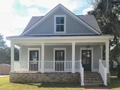 Rectangular 3-Bed Home Plan with Main-floor Master Bedroom