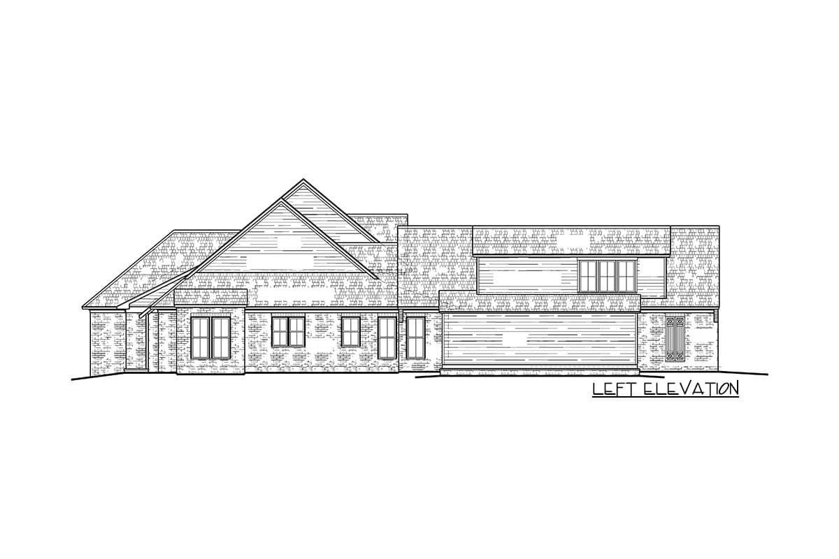 Plan 510205WDY: 4-Bed Modern French Country House Plan with Optionally Finished Bonus Room - 2832 Sq Ft - Image #5 - Acadian, Country, French Country, Louisiana-Style, New American, Southern