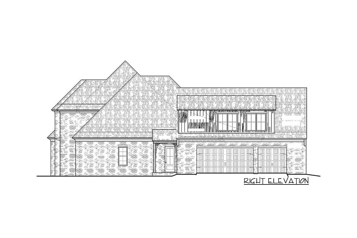Plan 510207WDY: Exclusive 5-Bedroom Home Plan with Formal Dining and Keeping Rooms - Image #5 - Acadian, European, Louisiana-Style, Southern, Transitional