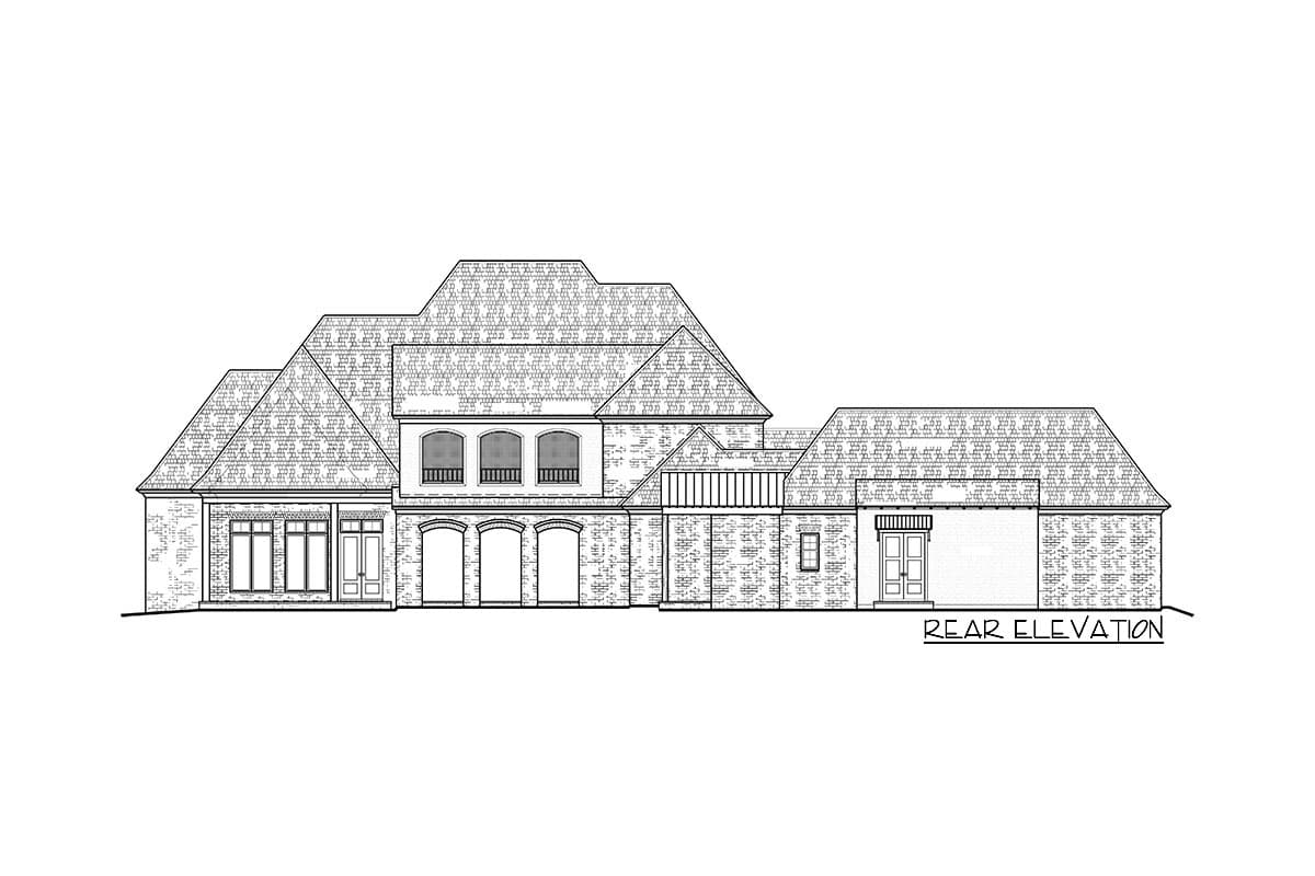 Plan 510210WDY: Exclusive Brick-clad House Plan with Mother-in-Law Suite - Image #4 - Country, European, French Country, Southern