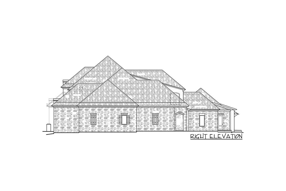 Plan 510210WDY: Exclusive Brick-clad House Plan with Mother-in-Law Suite - Image #5 - Country, European, French Country, Southern