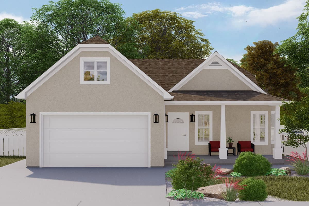 Plan 61388UT: 5-Bed House Plan with Bonus Room and Lower-level ADU  - Image #9 - Mountain, Traditional