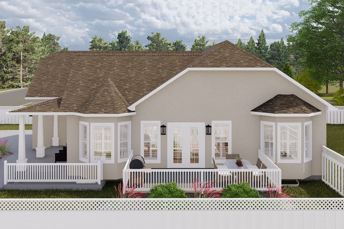 Plan 61388UT: 5-Bed House Plan with Bonus Room and Lower-level ADU  - Image #11 - Mountain, Traditional