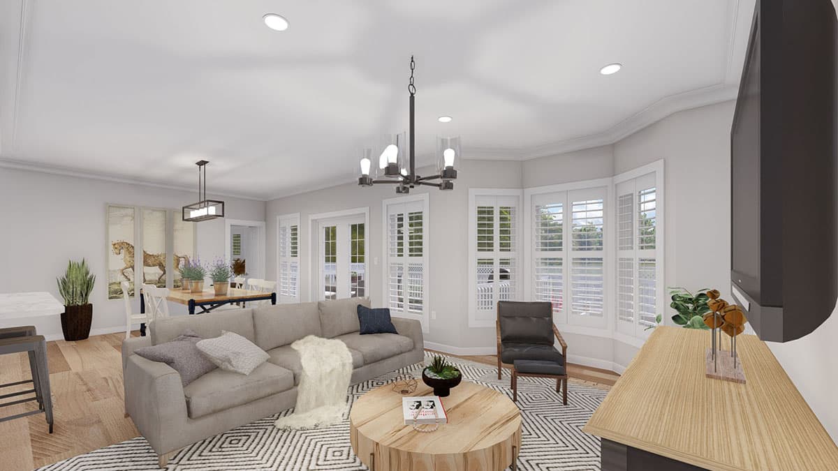 Plan 61388UT: 5-Bed House Plan with Bonus Room and Lower-level ADU  - Image #16 - Mountain, Traditional