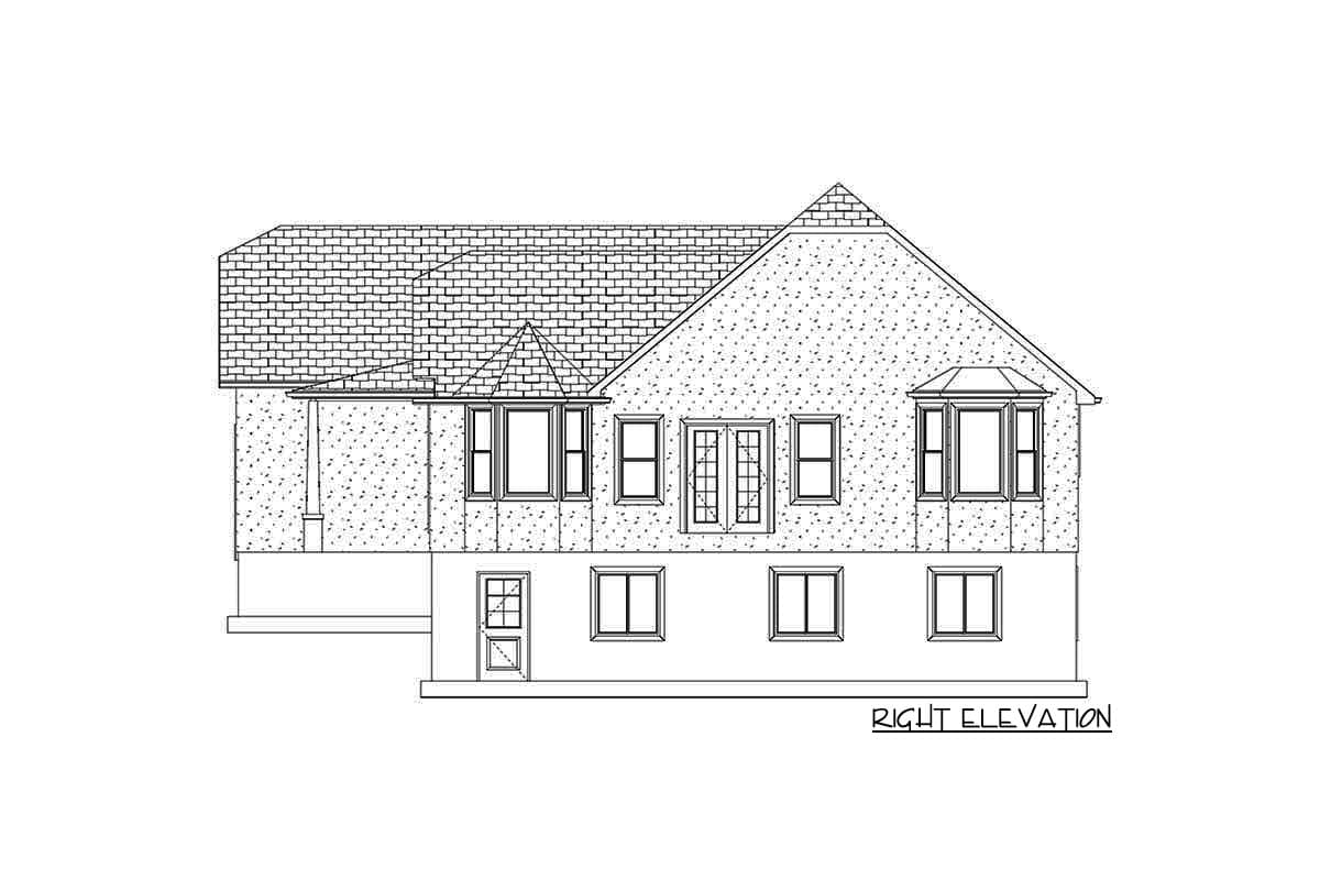 Plan 61388UT: 5-Bed House Plan with Bonus Room and Lower-level ADU  - Image #37 - Mountain, Traditional
