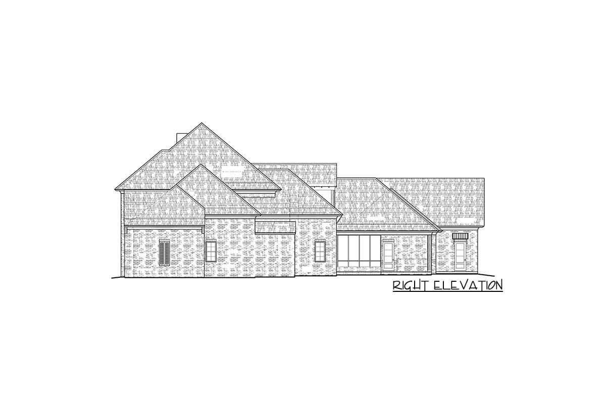 Plan 510211WDY: Sleek and Spacious 5-Bed House Plan with In-law Suite - Image #5 - Country, European, French Country, Southern