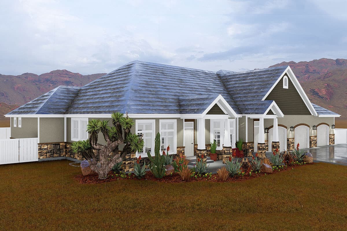 Plan 61246UT: Mountain Craftsman Home Plan with Lower-level ADU and Plenty of Storage - Image #9 - Craftsman, Mountain, Ranch