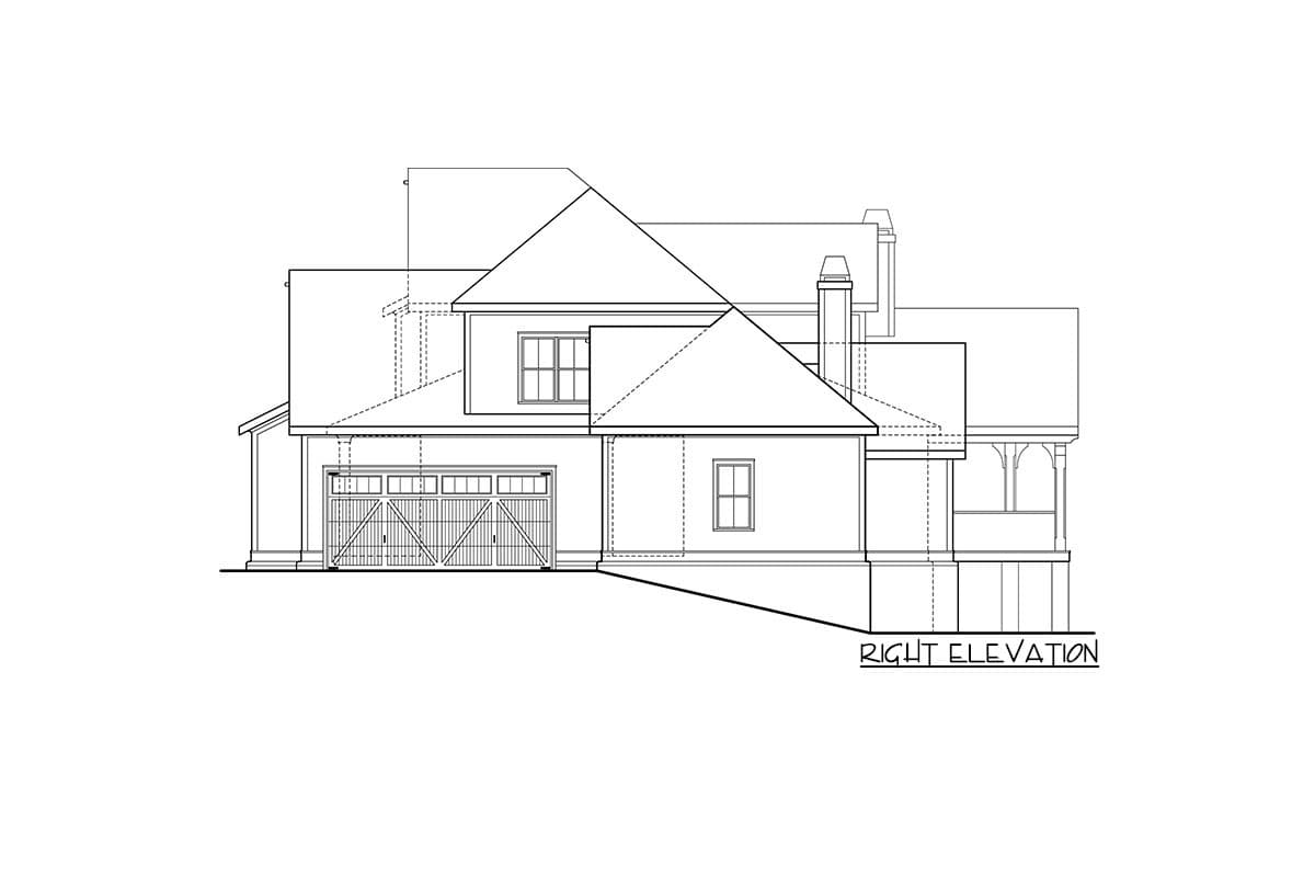 Plan 710399BTZ: 2-Story Modern Farmhouse Plan with Vaulted Keeping Room and Rear Covered Porch - 3025 Sq Ft - Image #4 - Country, Craftsman, Modern Farmhouse, New American