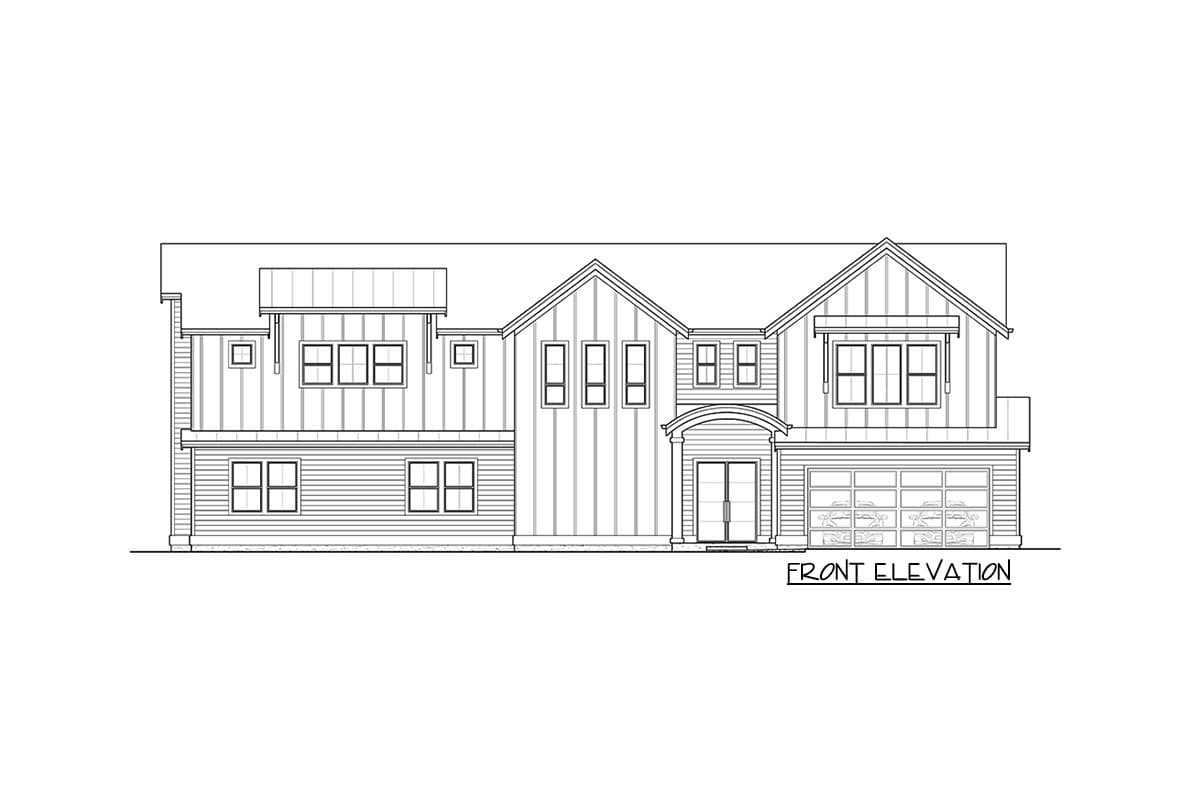 Plan 23904JD: Stunning 2-Story House Plan with Open Living Space and Guest Bedroom - Image #9 - Coastal, Modern Farmhouse, New American, Northwest, Transitional
