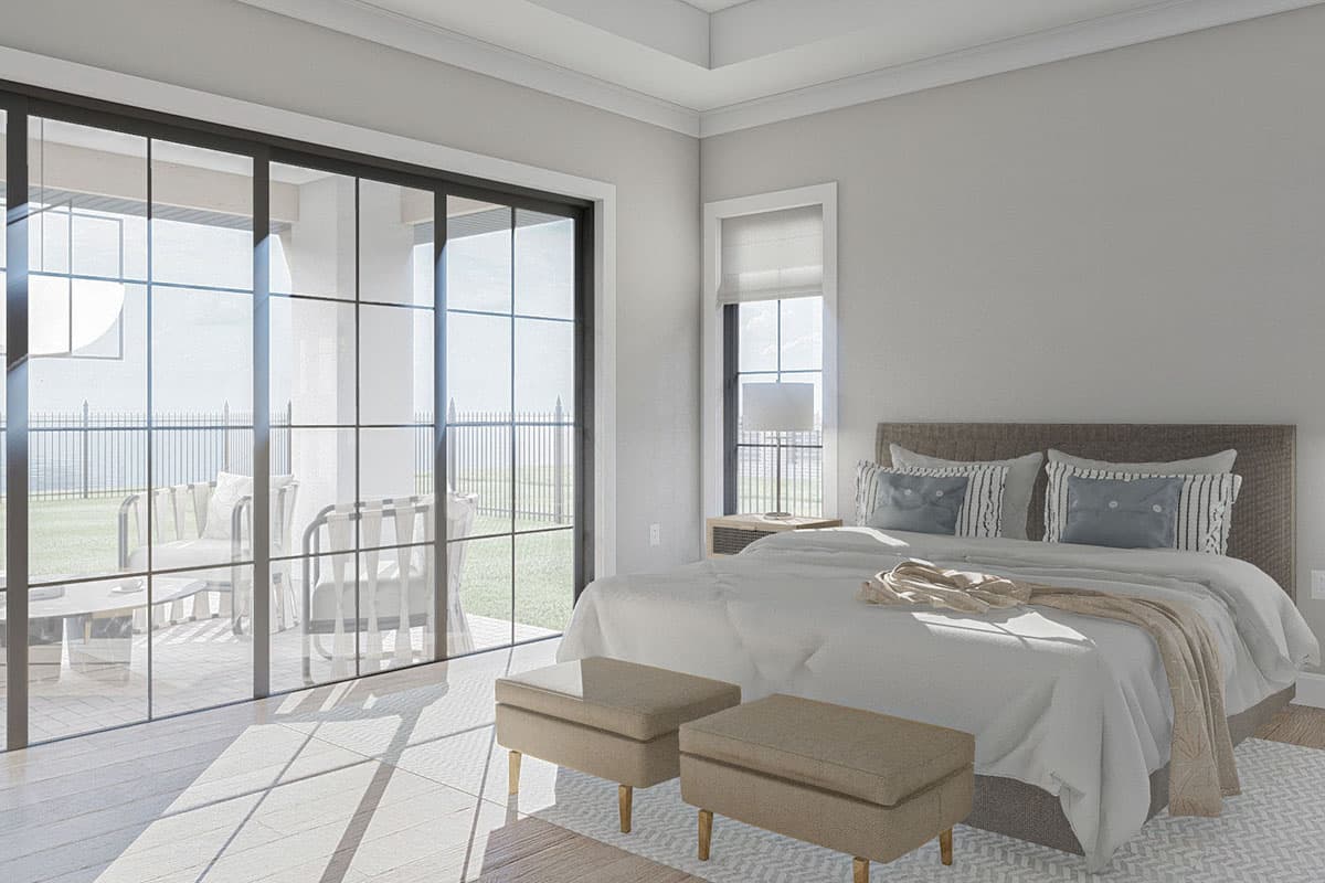 Plan 623031DJ: One Story Mediterranean Ranch Home Plan with 3 Beds and a Courtyard - Image #7 - European, Mediterranean, Ranch, Southern, Southwest