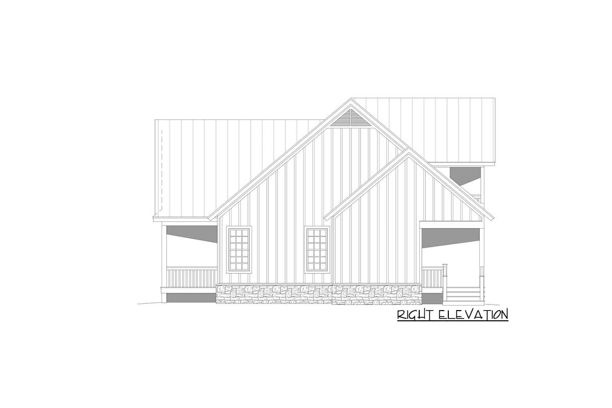 Plan 68794VR: Charming Country Craftsman Plan with Front and Back Porches - Image #8 - Cottage, Country, Traditional