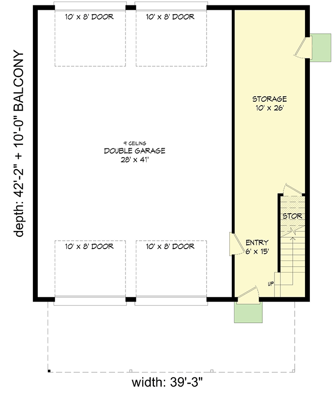 Plan 68795VR: Contemporary Multi-Generational Home Plan with 4-Car Garage - Floor Plan - Ground Level - Contemporary, Modern, Northwest