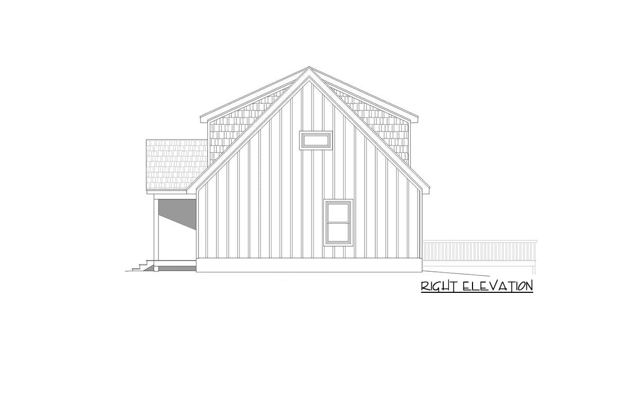 Plan 68798VR: Mountain Home Plan with 2-Story Living and 2-Story Vaulted Ceiling - 1770 Sq Ft - Image #5 - Mountain, Rustic, Vacation