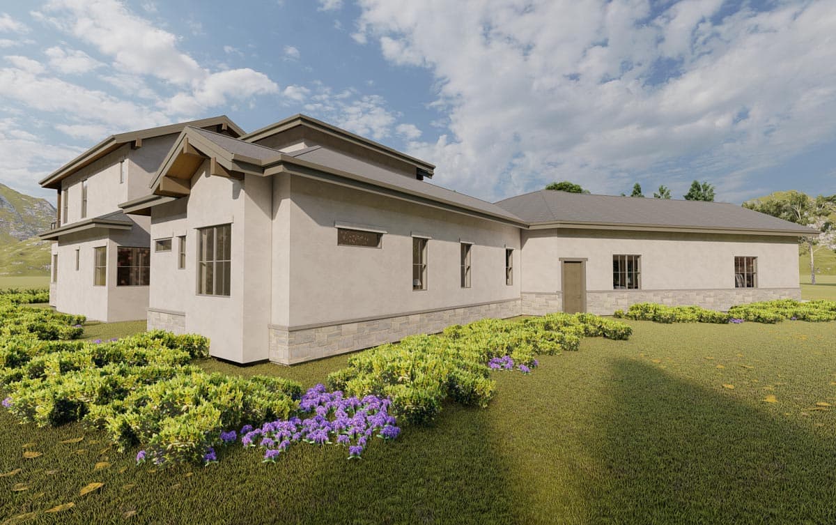 Plan 64518SC: Mountain Craftsman House Plan with Two Master Suites and 4-Car Garage - Image #4 - Craftsman, Mountain