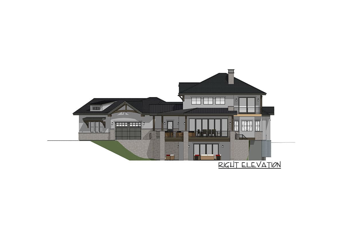 Plan 64518SC: Mountain Craftsman House Plan with Two Master Suites and 4-Car Garage - Image #14 - Craftsman, Mountain