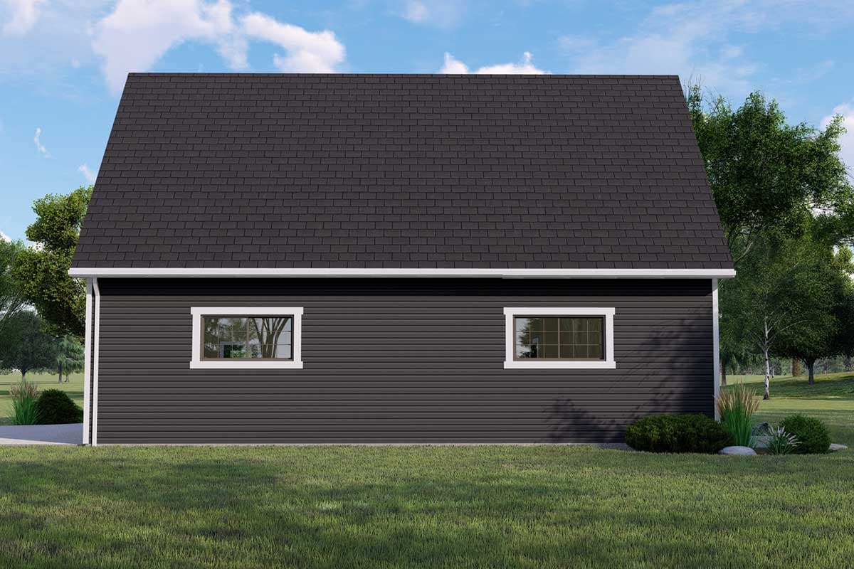 Plan 135064GRA: Detached Craftsman Garage with Covered Porch - Image #4 - Cottage, Country, Traditional