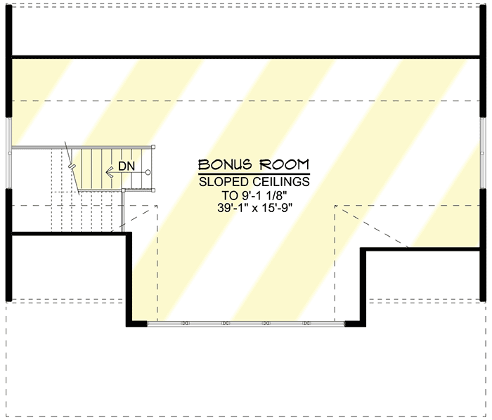 Plan 135064GRA: Detached Craftsman Garage with Covered Porch - Floor Plan - 2nd Floor - Cottage, Country, Traditional