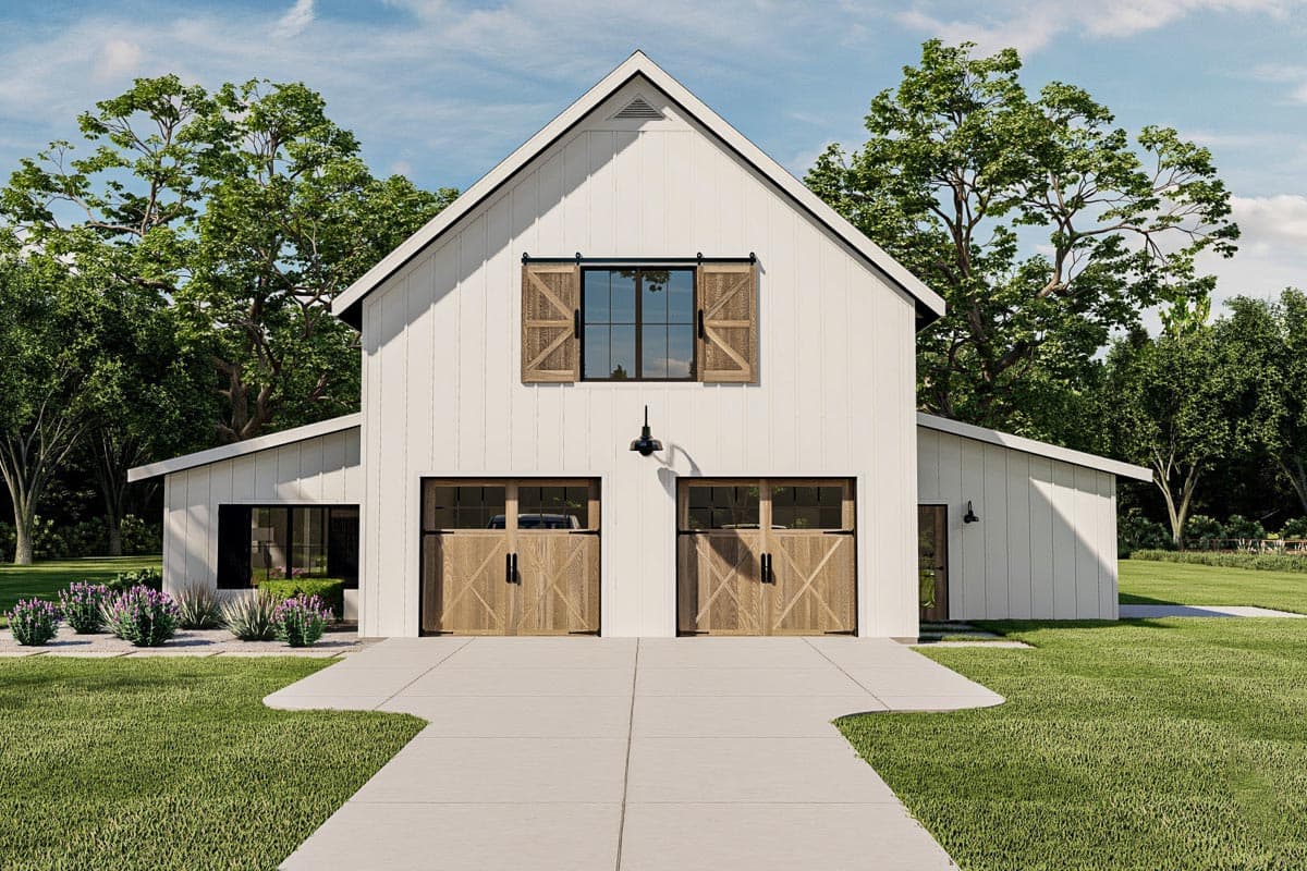 Plan 623032DJ: Barndominium-style House Plan with Home Office and Two-story Great Room - Image #18 - Barndominium, Country, Farmhouse, Modern Farmhouse, New American, Rustic, Southern