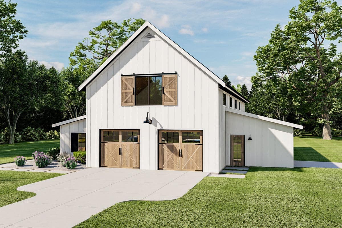 Plan 623032DJ: Barndominium-style House Plan with Home Office and Two-story Great Room - Image #19 - Barndominium, Country, Farmhouse, Modern Farmhouse, New American, Rustic, Southern