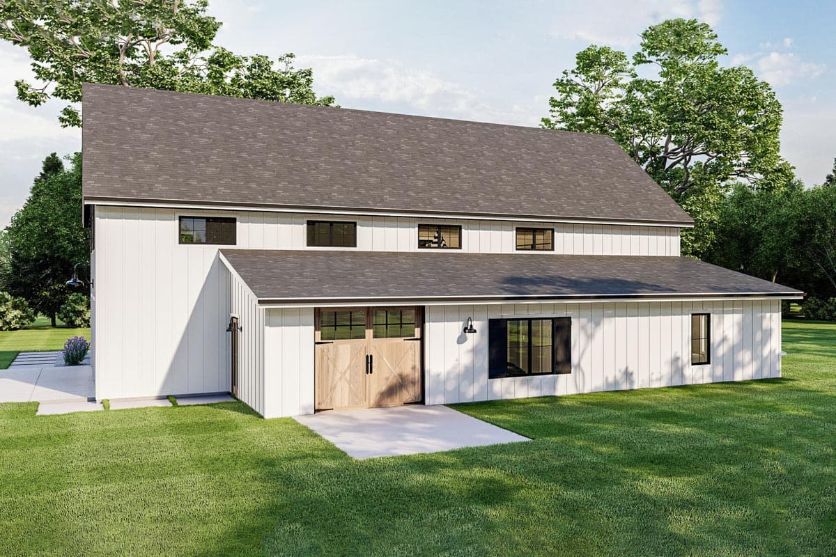 Plan 623032DJ: Barndominium-style House Plan with Home Office and Two-story Great Room - Image #20 - Barndominium, Country, Farmhouse, Modern Farmhouse, New American, Rustic, Southern