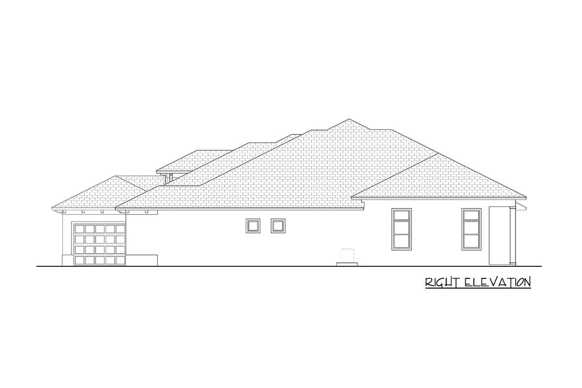 Plan 65695BS: 4-Bed Transitional Florida Home Plan with Split Bedrooms - Image #5 - Coastal, European, Florida-Style, Mediterranean, Southern, Transitional