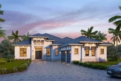 Contemporary Mediterranean Home Plan for Indoor Outdoor Living