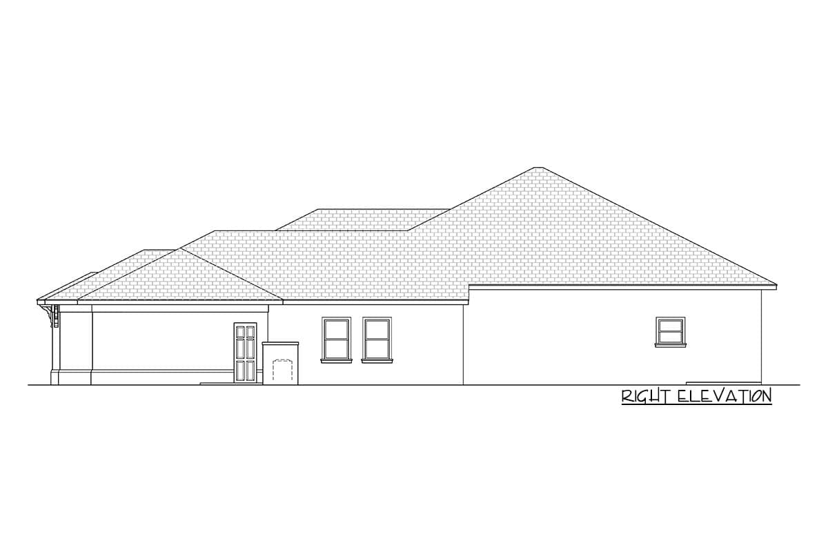 Plan 65706BS: Coastal European Home Plan with Spacious Great Room and Outdoor Living Area - Image #5 - Coastal, Contemporary, European, Florida-Style, Mediterranean, Southern