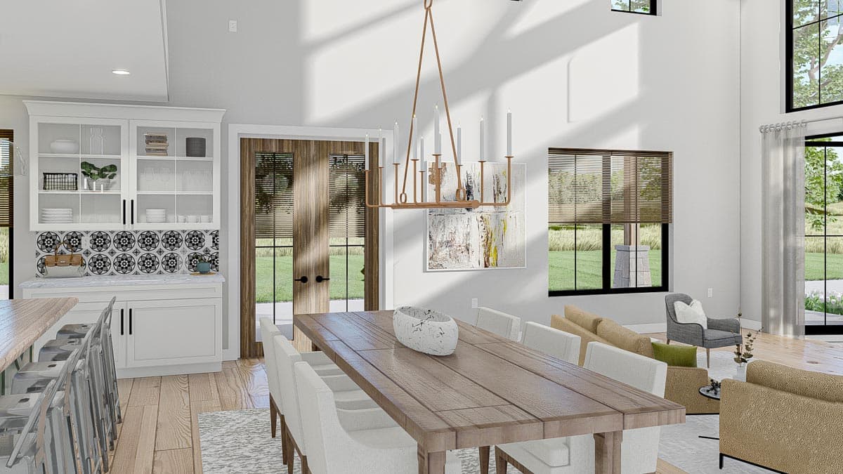 Plan 623034DJ: 4-Bedroom Modern Farmhouse Barndominium with Large Bonus Room Over Garage - 3205 Sq Ft - Image #10 - Barndominium, Country, Farmhouse, Modern Farmhouse, New American