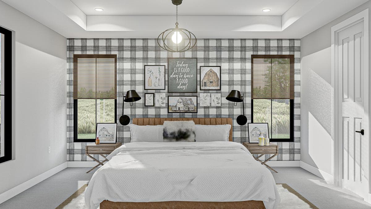 Plan 623034DJ: 4-Bedroom Modern Farmhouse Barndominium with Large Bonus Room Over Garage - 3205 Sq Ft - Image #12 - Barndominium, Country, Farmhouse, Modern Farmhouse, New American