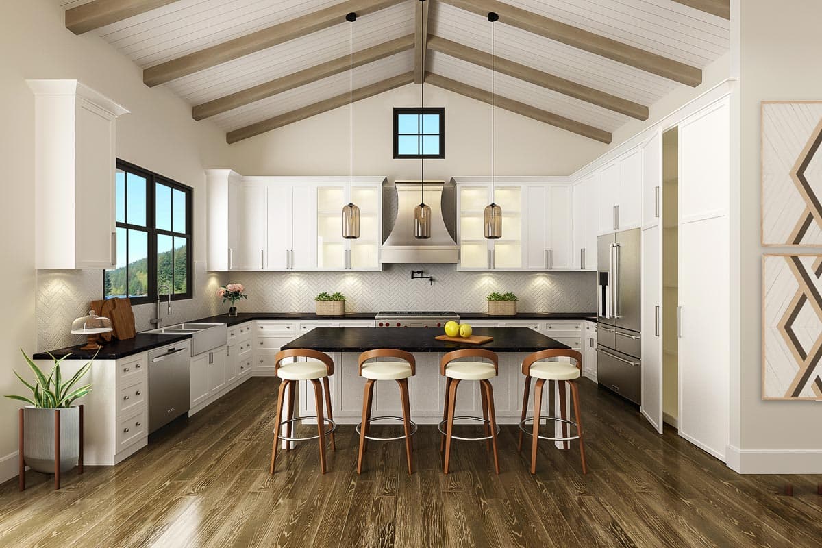 Plan 12321JL: 3 Bed House Plan with One Story Convenience and Flexible Garage Options - Image #6 - Country, Craftsman, New American, Ranch