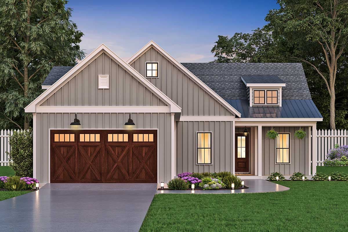 Plan 12321JL: 3 Bed House Plan with One Story Convenience and Flexible Garage Options - Image #4 - Country, Craftsman, New American, Ranch