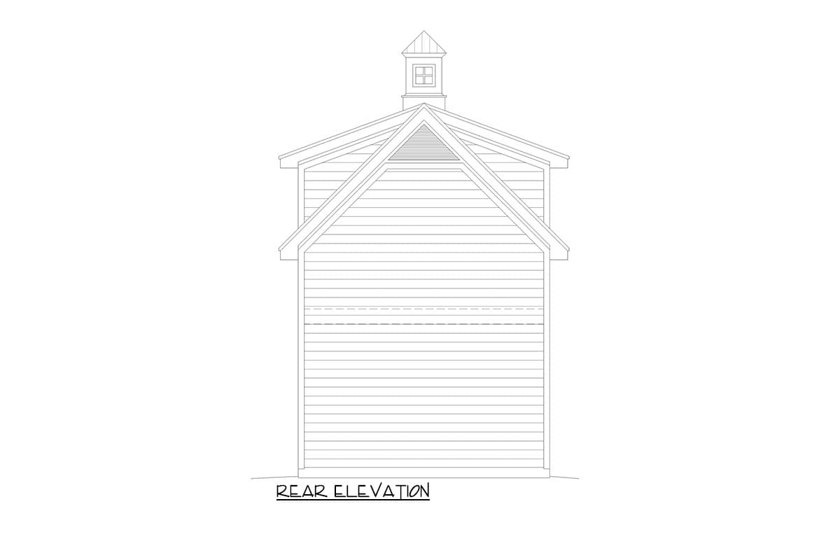Plan 68805VR: Mountain Craftsman ADU with 3/4 Bathroom - 323 Sq Ft - Image #5 - Carriage, Country, Traditional