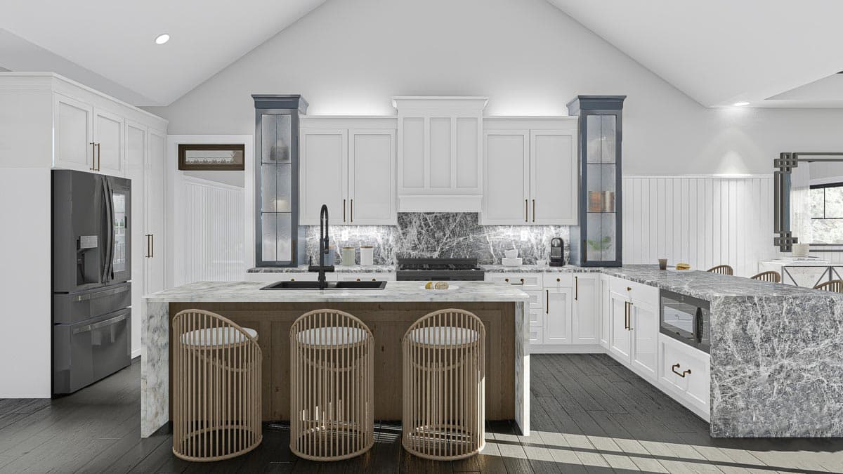 Plan 623035DJ: New American House Plan with Bonus Room and Sports Court Options - Image #7 - Bungalow, Country, Craftsman, New American, Northwest